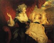Sir Joshua Reynolds The Duchess of Devonshire and her Daughter Georgiana oil painting artist